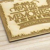 Raised Words Large Wooden Making Memories Keepsake Box - ukgiftstoreonline