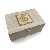 Raised Words Large Wooden Summer Holidays Keepsake Box Gift - ukgiftstoreonline