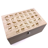Raised Words Personalised Dog Memorial Remembrance Gift Keepsake Box Engraved - ukgiftstoreonline