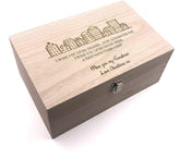 Raised Words Wooden Personalised I wish you lived nearer Memories Box Keepsake - ukgiftstoreonline