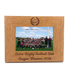 Rugby Themed Personalised Engraved Photo Frame - ukgiftstoreonline