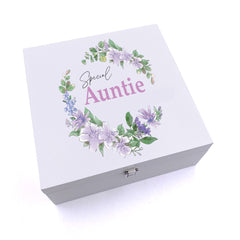 ukgiftstoreonline Personalised Special Auntie Keepsake Wooden Box