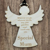Special Mum Guardian Angel Wooden Plaque Gift - ukgiftstoreonline