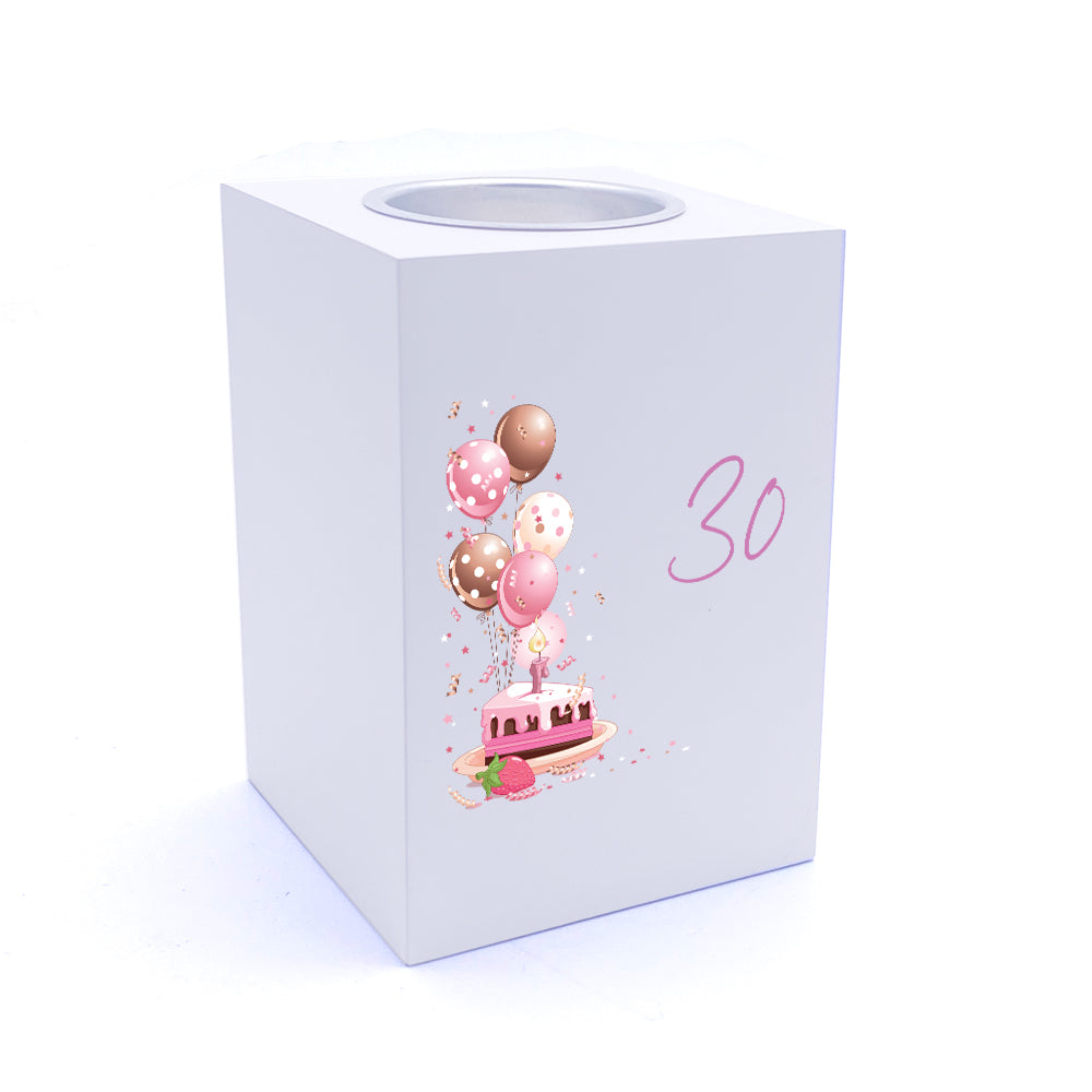 Personalised 30th Birthday Gifts For Her Tea Light Holder Tea Light Holder ukgiftstoreonline