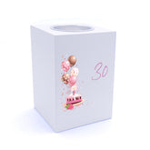 Personalised 30th Birthday Gifts For Her Tea Light Holder