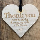 Thank you being there Wooden Plaque Gift - ukgiftstoreonline