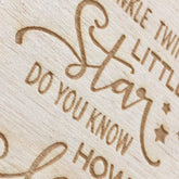 Twinkle Twinkle Little Star Wooden Hanging Baby Plaque Gift Sign - ukgiftstoreonline