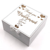 ukgiftstoreonline Bridesmaid Gift Thank you Keepsake Box Vintage Style wooden Memories - ukgiftstoreonline