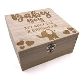 ukgiftstoreonline Engraved Wooden Baby Boy Special Keepsake Box or Photo Box Gift - ukgiftstoreonline