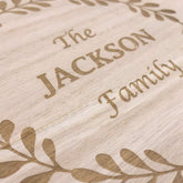 ukgiftstoreonline Engraved Wooden Wreath Design Keepsake Box or Photo Box Gift - ukgiftstoreonline