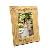 ukgiftstoreonline Mother of Bride Wooden Photo Frame Keepsake Gift - ukgiftstoreonline