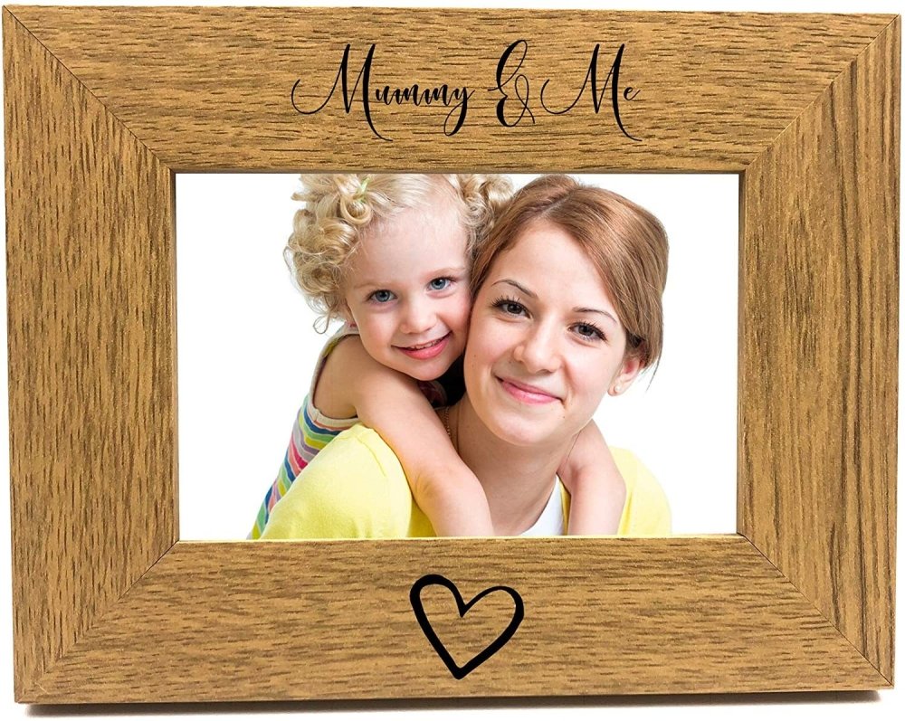 ukgiftstoreonline Mummy and Me Engraved Photo Frame Gift FW408 - ukgiftstoreonline