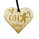 ukgiftstoreonline Novelty Christmas Oh Snap Wooden Plaque Gift - ukgiftstoreonline