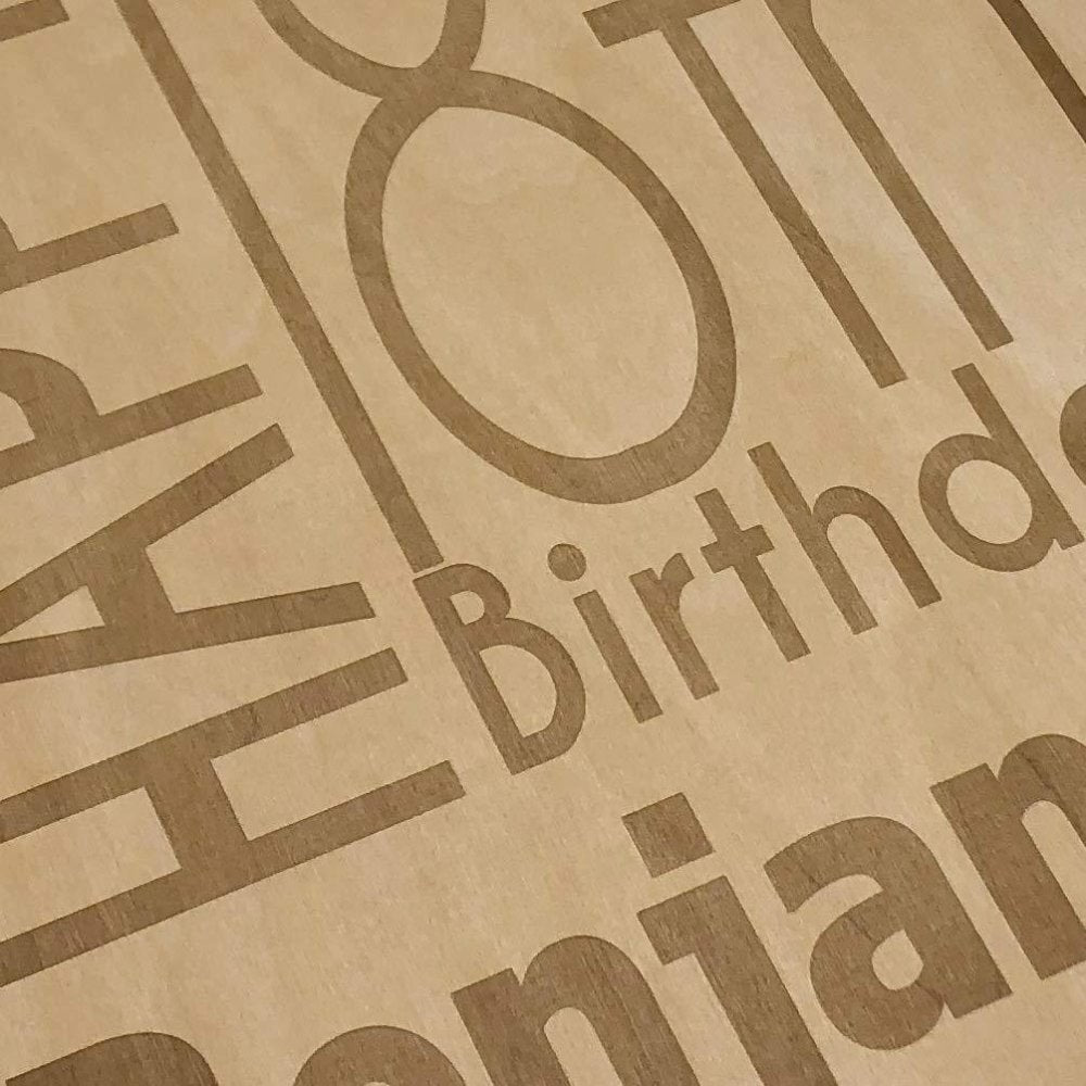 ukgiftstoreonline Personalised 18th Birthday Engraved Large Wooden Scrapbook Photo Album - ukgiftstoreonline