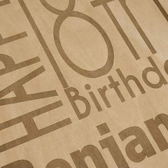 ukgiftstoreonline Personalised 18th Birthday Engraved Large Wooden Scrapbook Photo Album - ukgiftstoreonline