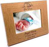 ukgiftstoreonline Personalised Baby Born Sleeping Photo Frame Keepsake - ukgiftstoreonline