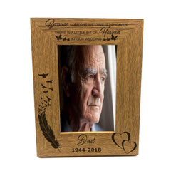 ukgiftstoreonline Personalised Because Someone We Love Is In Heaven Wedding Photo Frame - ukgiftstoreonline
