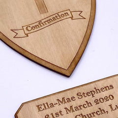 ukgiftstoreonline Personalised Confirmation Photo Album Keepsake Gift Boxed Wood Engraved - ukgiftstoreonline