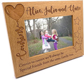 ukgiftstoreonline Personalised Cousins Photo Frame Balloon Design - ukgiftstoreonline