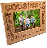 ukgiftstoreonline Personalised Cousins Photo Frame Star Design - ukgiftstoreonline