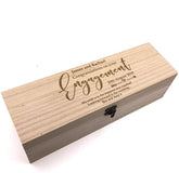 ukgiftstoreonline Personalised Engagement Gift Champagne or Wine Bottle Holder Gift - ukgiftstoreonline