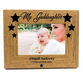 ukgiftstoreonline Personalised Goddaughter Wooden Photo Frame Gift - ukgiftstoreonline