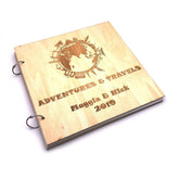 ukgiftstoreonline Personalised Large Travel and Adventures Scrapbook Photo Album - ukgiftstoreonline