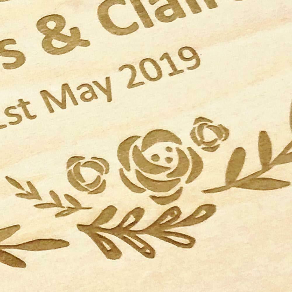 ukgiftstoreonline Personalised Large Wooden 50th Anniversary Scrapbook Photo Album Keepsake - ukgiftstoreonline