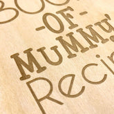 ukgiftstoreonline Personalised Recipe Book With Wooden Cover Engraved - ukgiftstoreonline