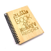 ukgiftstoreonline Personalised Recipe Book With Wooden Cover Engraved - ukgiftstoreonline