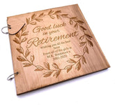 ukgiftstoreonline Personalised Retirement Sentiment Memories Scrapbook Photo Album - ukgiftstoreonline