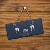 ukgiftstoreonline Personalised Slate 5th Anniversary Plaque Gift - ukgiftstoreonline