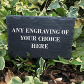 ukgiftstoreonline Personalised Slate Plant Marker Garden or Pot Plaque Any Engraving - ukgiftstoreonline