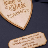 ukgiftstoreonline Personalised Team Bride Hen Party Scrapbook Photo Album Black Cover - ukgiftstoreonline