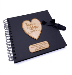 ukgiftstoreonline Personalised Team Bride Hen Party Scrapbook Photo Album Black Cover - ukgiftstoreonline