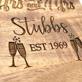 ukgiftstoreonline Set Of Two Personalised Lesbian Same Sex Wedding Gift Coasters - ukgiftstoreonline