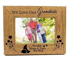 ukgiftstoreonline We Love Our Grandchildren Wooden Photo Frame Gift - ukgiftstoreonline