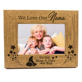 ukgiftstoreonline We Love You Nana Wooden finish Photo Frame - ukgiftstoreonline