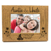 ukgiftstoreonline Wooden Engraved Auntie and Uncle Photo Picture Frame Gift Idea - ukgiftstoreonline