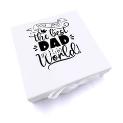 ukgiftstoreonline Personalised Best Dad In The World Keepsake Memory Gift Box