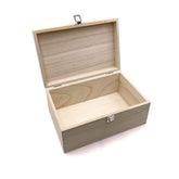 Unpainted Wooden Storage Keepsake Box Art Craft Decoupage Perfect for Documents, Valuables, Toys & Tools - ukgiftstoreonline
