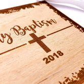 White Baptism Scrapbook Photo Album or Guest Book - ukgiftstoreonline