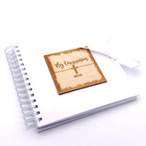 White Communion Scrapbook Photo Album or Guest Book - ukgiftstoreonline