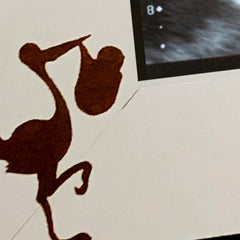 White Wooden Baby Scan Photo Frame Gift - Dream Came True - ukgiftstoreonline