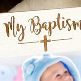 White Wooden Baptism Photo Frame Gift - ukgiftstoreonline