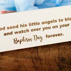 White Wooden Baptism Photo Frame Gift - ukgiftstoreonline