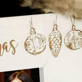 White Wooden Merry Christmas Photo Frame Gift - ukgiftstoreonline