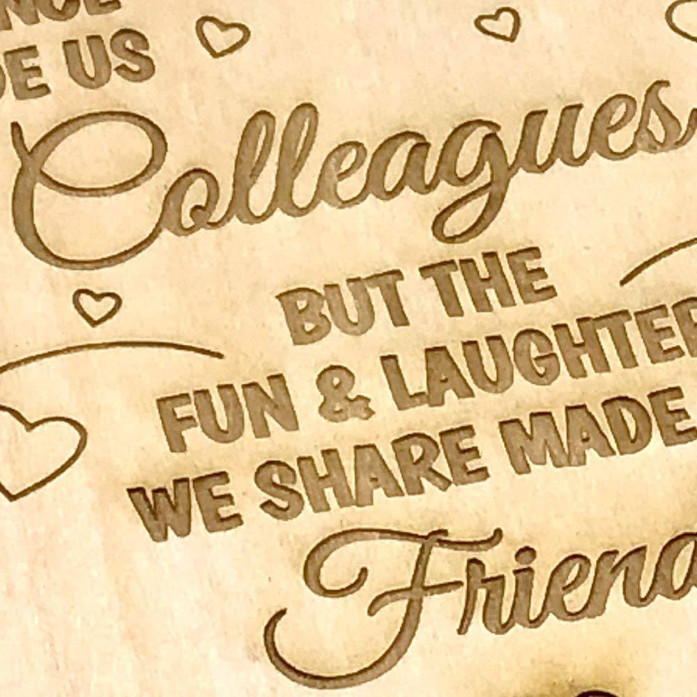 Wooden Front Colleagues to Friends Guest Book or Scrap Book Scrapbook Guest Book ukgiftstoreonline