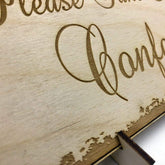 Wooden Wedding signs Plaques, Gift Present Please Take Confetti - ukgiftstoreonline