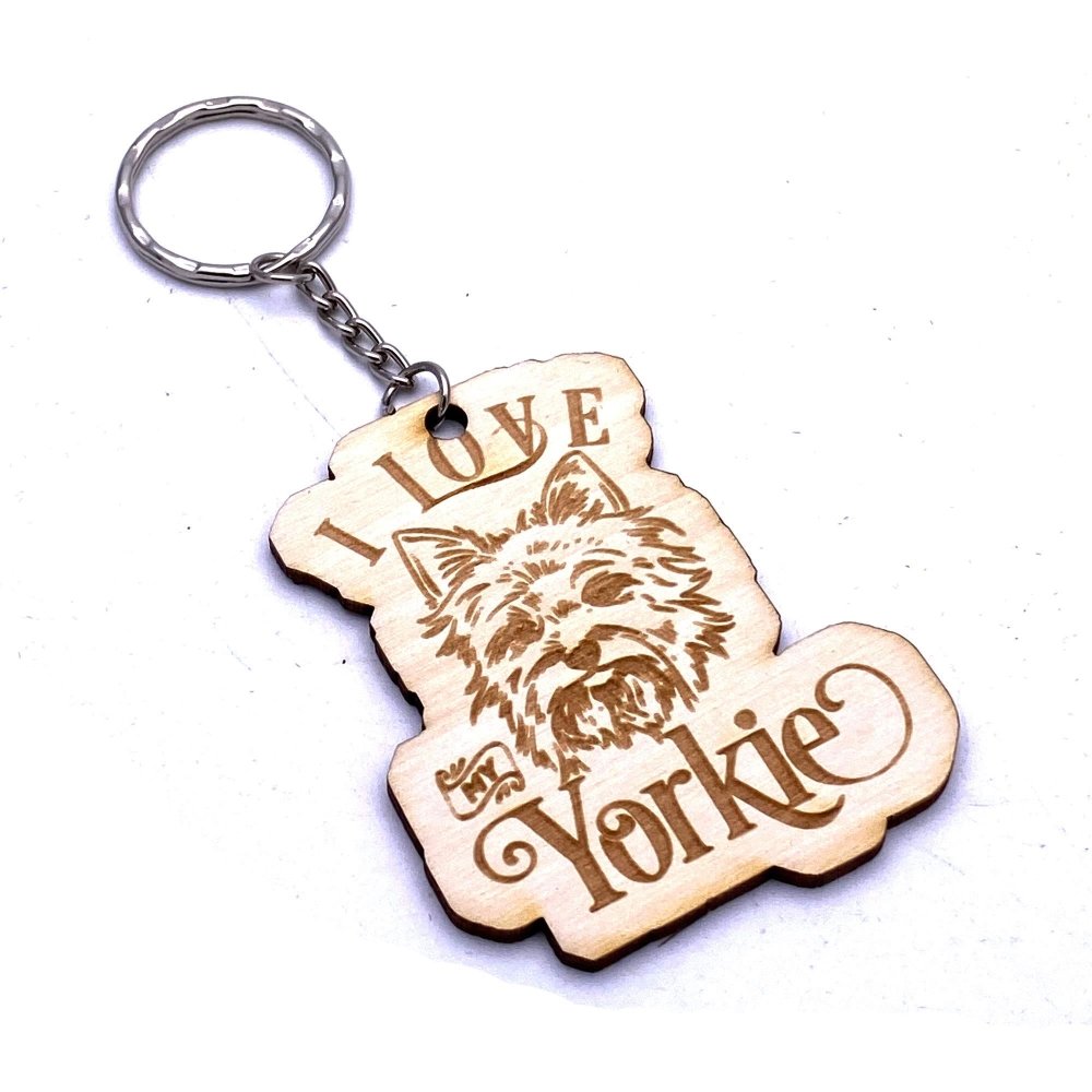 Yorkie Dog keyring or Bag Charm Gift - ukgiftstoreonline